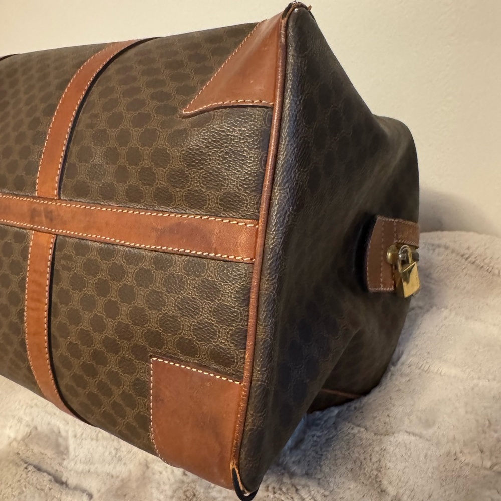 CELINE Macadam Canvas
Boston Bag PVC Leather Brown
Gold - Picture 12 of 13